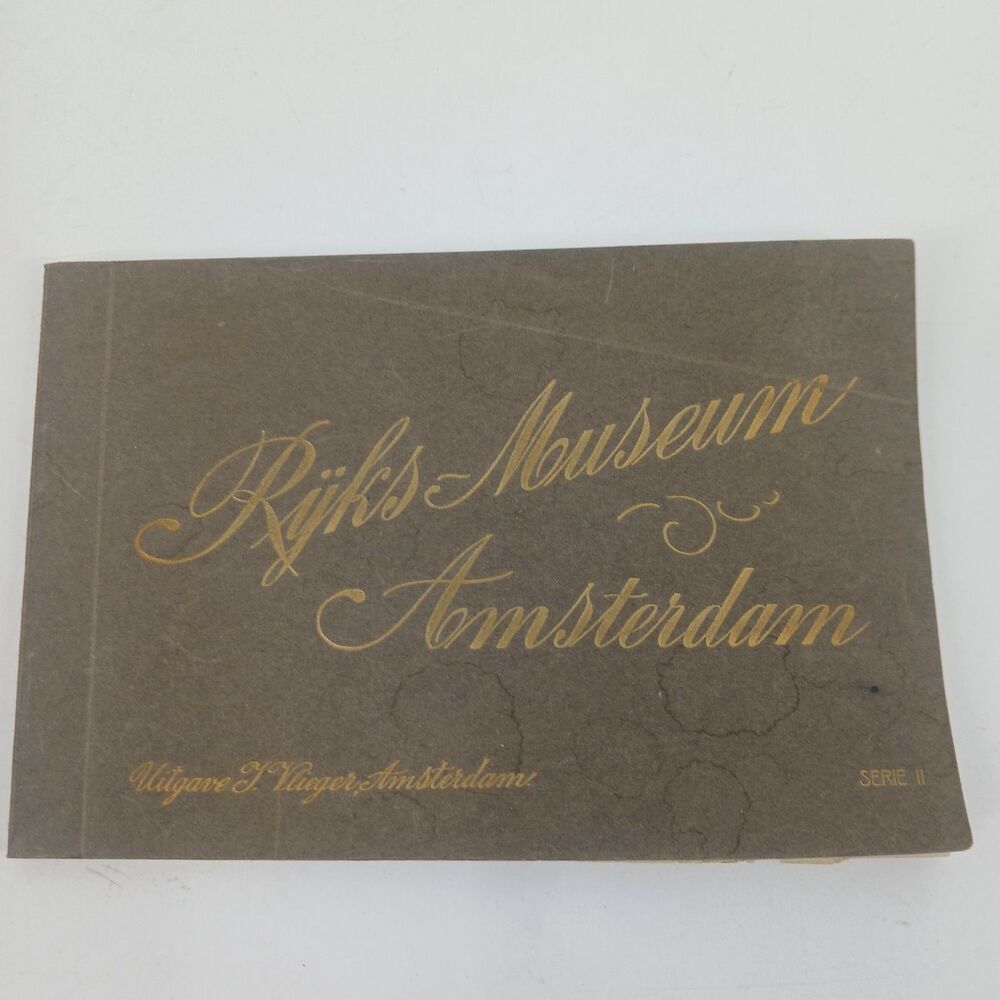 Vintage Victorian Era Rijks Museum Amsterdam Art Print Souvenir Booklet Album